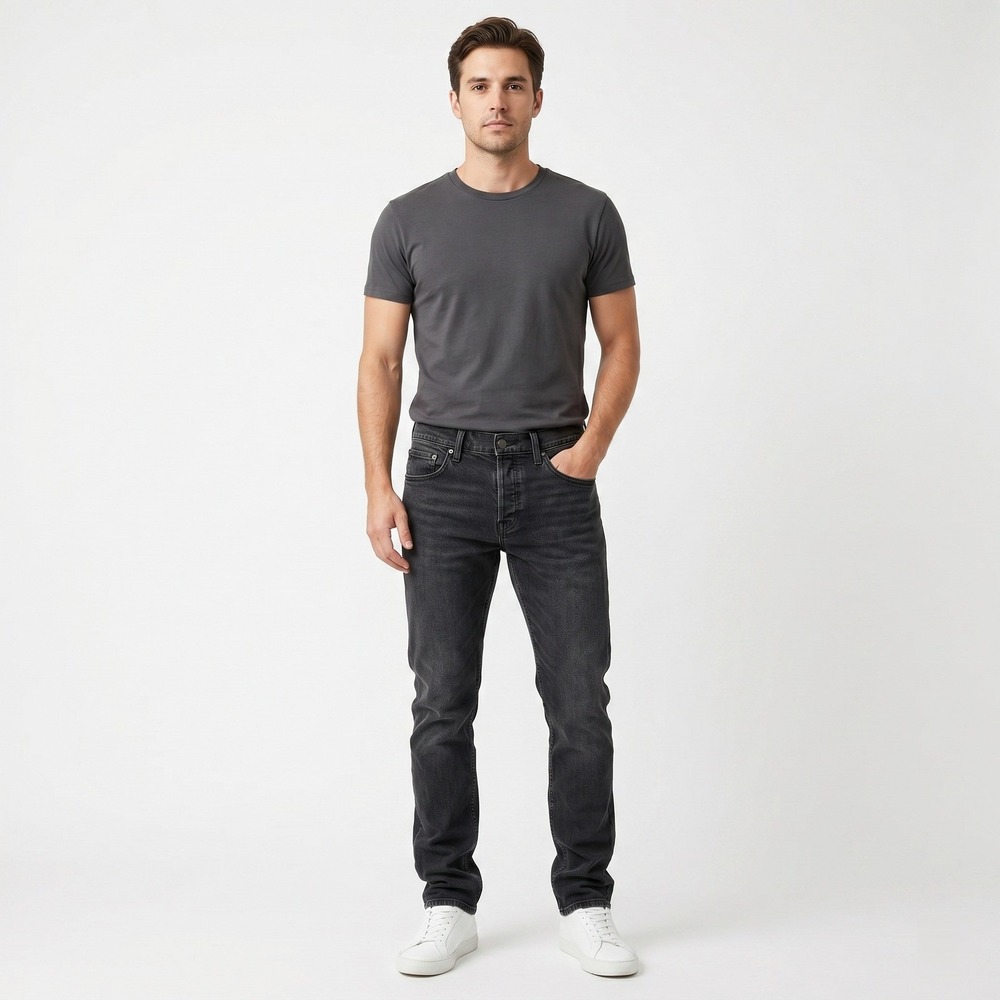 Levi's Mens Jeans 510 Skinny W26 L32 Black Faded Denim Streetwear